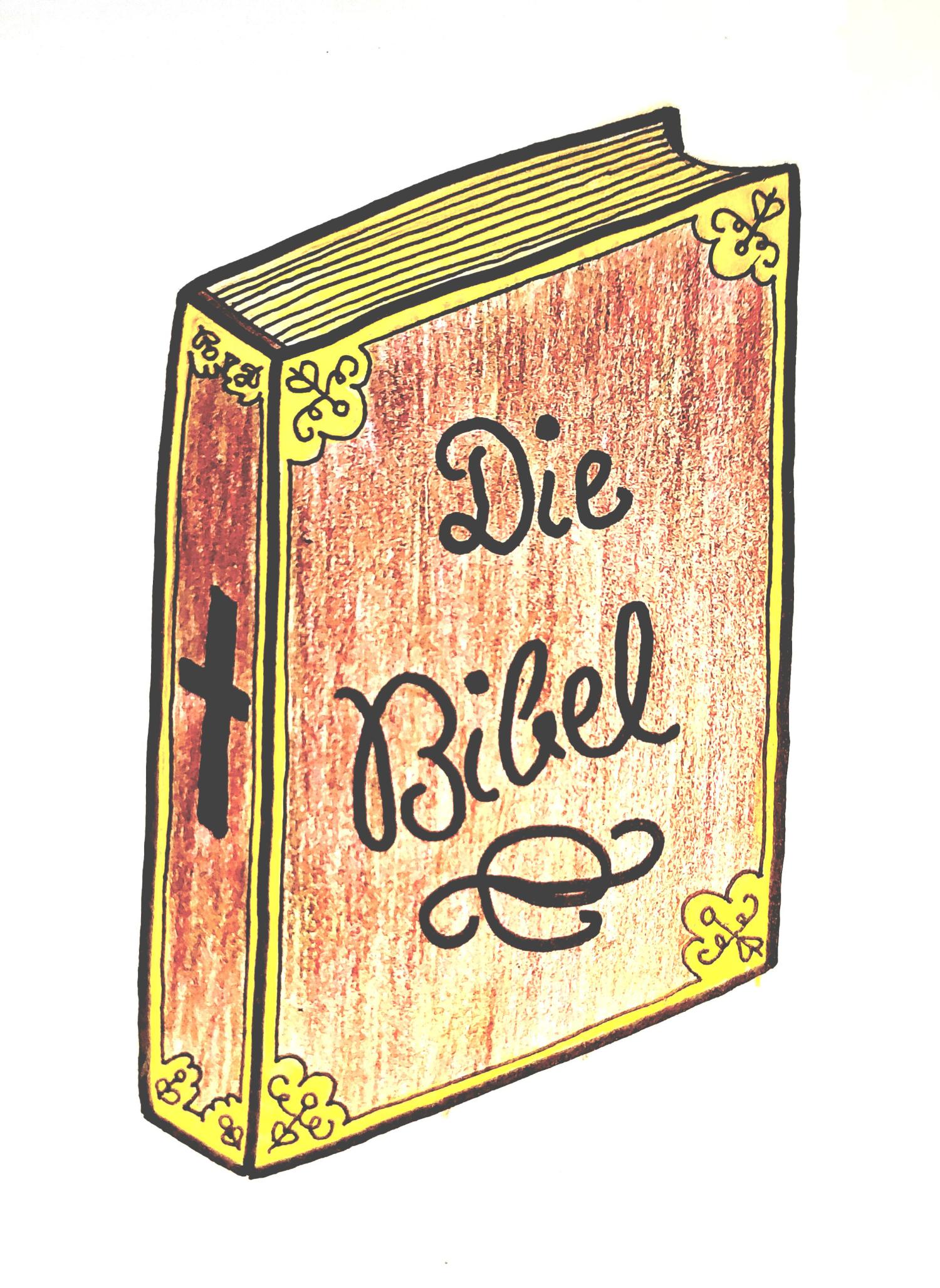 Zeichnung einer Bibel