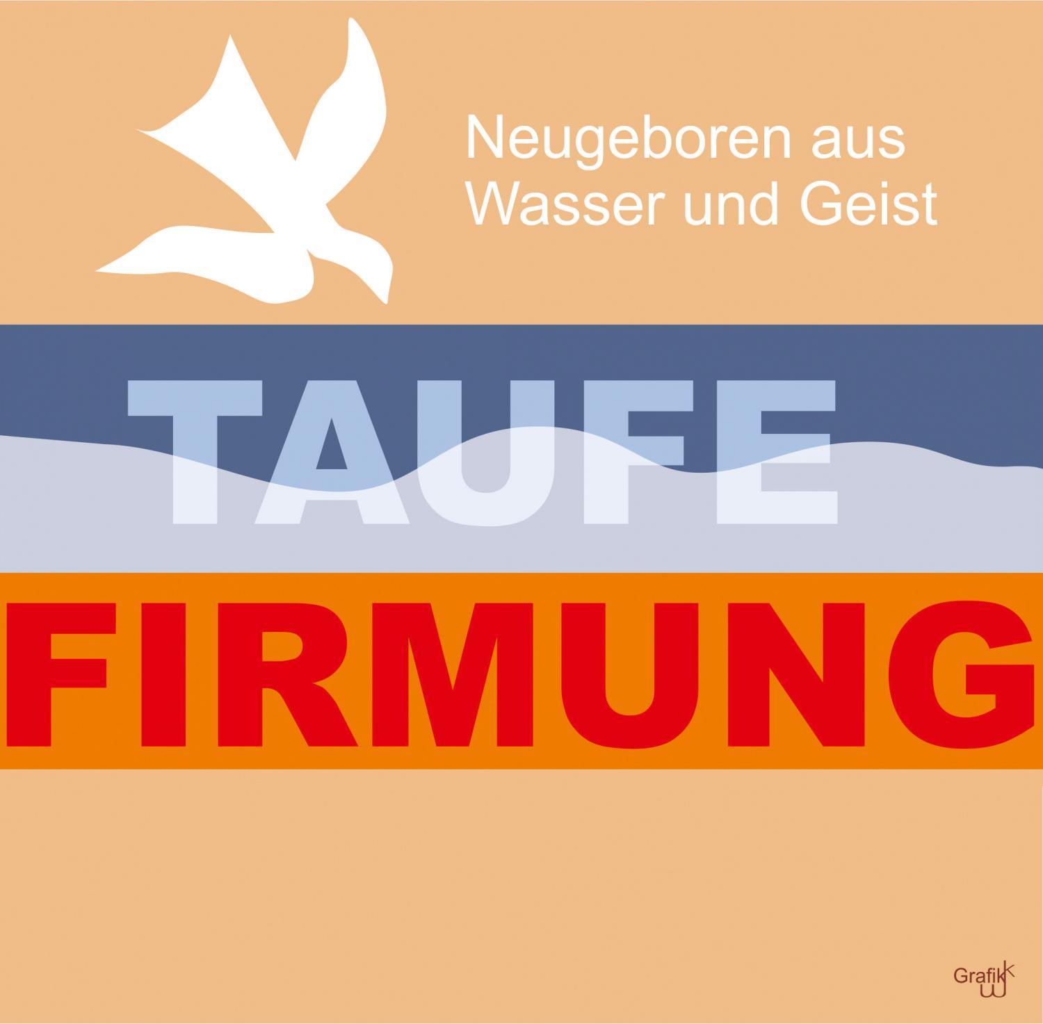 Plakat Taufe und Firmung