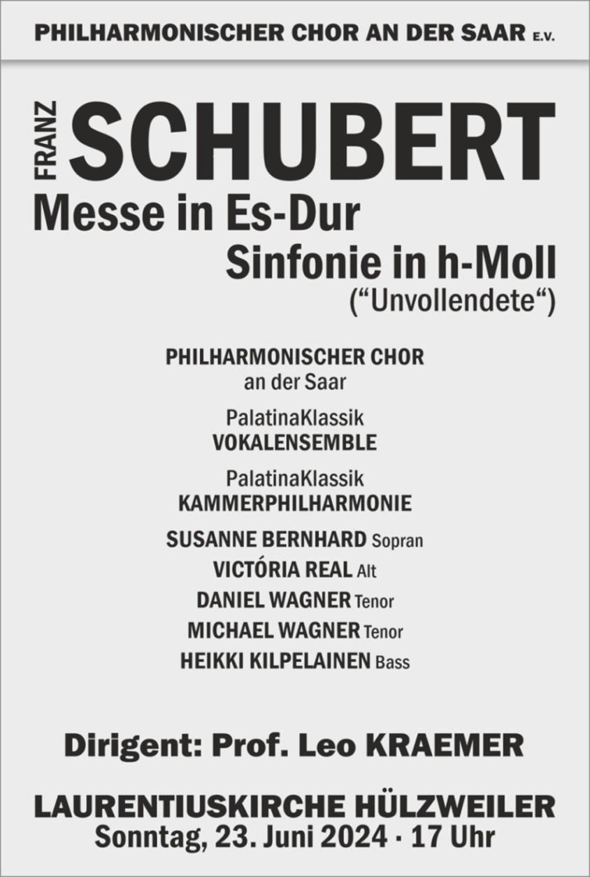 Plakat Schubert Messe